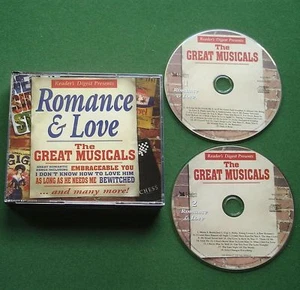 Romance & Love Great Musicals Judy Collins Rex Harrison Elaine Paige + 2 x CD - Picture 1 of 3