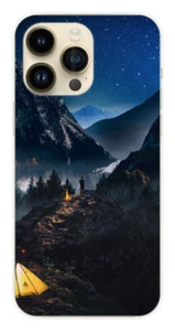 Coque en silicone imprimée compatible Apple iPhone 14 Pro Max Seul en Montagne - Picture 1 of 3