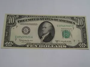 CU 1950-D FRN Note G-Series Chicago. #50 - Picture 1 of 8