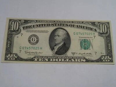 CU 1950-D FRN Note G-Series Chicago. #50 - Image 1 of 4