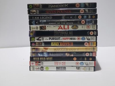 Lot of 13 Will Smith DVD  Movies Inc Hitch Ali MIB2 Hancock I Robot - Image 1 of 4