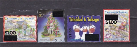 Trinidad Christmas Overprints mnh set 2016 Cover