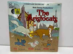 NOS Vintage 1970 The Aristocrats Walt Disney Read Along Book Record #349 Sealed - Picture 1 of 17