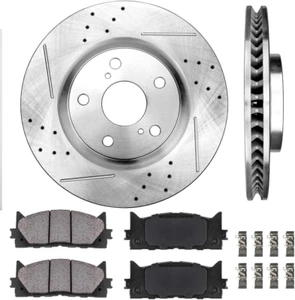 Front Brake Kit for 2007-17 Toyota Camry 08-18 Avalon 07-18 Lexus ES350 ES300H D - Picture 1 of 6