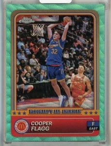 Cooper Flagg 2024 Topps Chrome McDonald's All American Aqua Wave Refractors /199 - Picture 1 of 2