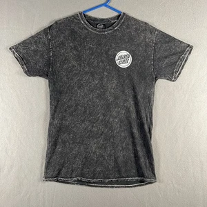 Santa Cruz Shirt Mens Medium Black Acid Wash Screaming Hand Skate Graphic Tee - Picture 1 of 6