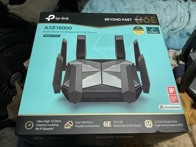 TP-Link AXE16000 WiFi 6E Router (Archer AXE300) - Dual 10Gb Ports, Quad Band - Image 1 of 2