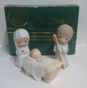 Precious Moments La Natividad 3 piezas María José Niño Jesús Ven Adorémoslo - Imagen 1 de 8