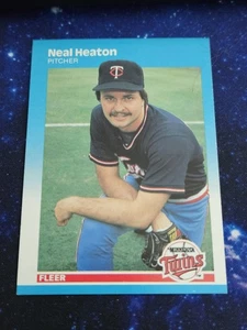 1987 Fleer Neal Heaton . Minnesota Twins #543 - Picture 1 of 2