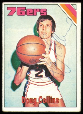 Doug Collins Autographed Signed 1975-76 Topps Card #148 Philadelphia 76ers - Image 1 of 2