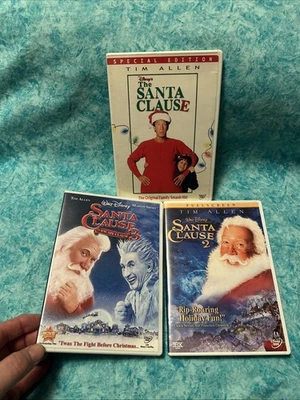 Santa Claude 1 2 3 dvd lot ~ Tim Allen ~ Used - Image 1 of 4