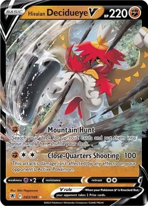 Pokemon Astral Radiance Hisuian Decidueye V 083/189 Ultra Rare Holo Card - Picture 1 of 1
