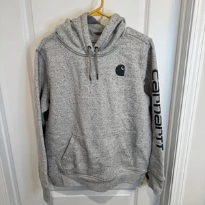 Carhartt Youth Large 12-14 Gray Relaxed Fit Midweight Hooded Sweatshirt - Picture 1 of 8