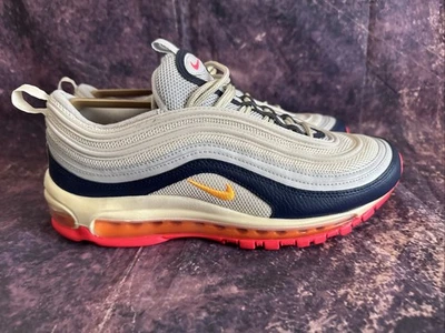 Nike Air Max 97 Platinum Navy Orange  Size 8.5 Uk Excellent Condition - Image 1 of 4