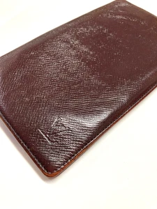 LOUIS VUITTON LV TAIGA PORTE CHEQUIER CARD LEATHER LONG WALLET BIFOLD ACAJOU - Picture 1 of 19