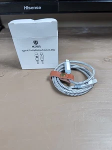 Cordon de charge USB-C vers Apple en nylon Metrans neuf - 3,3 pieds - Photo 1 sur 12