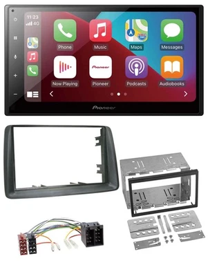 Pioneer USB MP3 DAB 2DIN Bluetooth Autoradio für Fiat Panda 2003-2012 grau - Bild 1 von 4