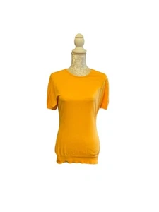 John Smedley Made In GB Sea Island Lightweight Cotton Sweater Knit Top Women's L - Picture 1 of 12