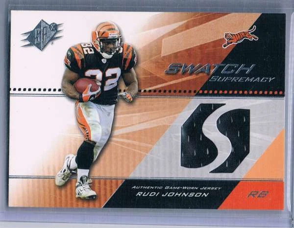 2005 SPx Swatch Supremacy #SWRJ Rudi Johnson NM-MT MEM Bengals ID: 2758 - Image 1 of 1