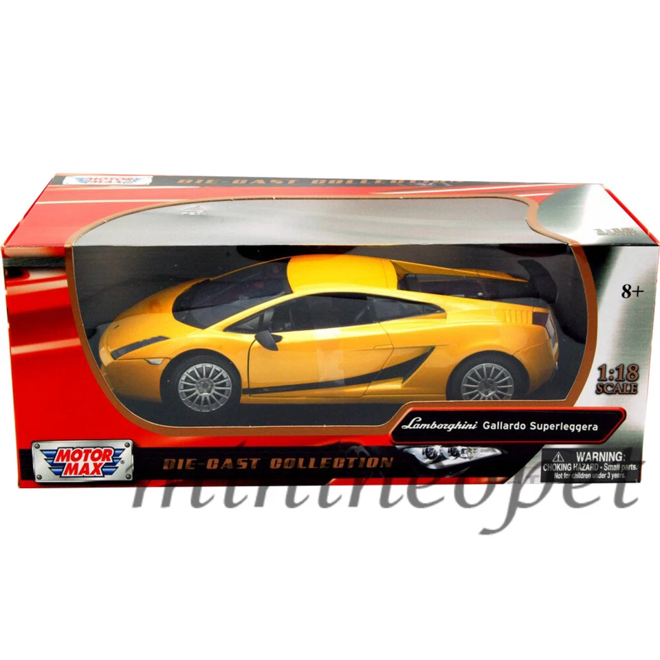 MOTORMAX 73181 LAMBORGHINI GALLARDO SUPERLEGGERA 1/18 ORANGE YELLOW - Image 1 of 1