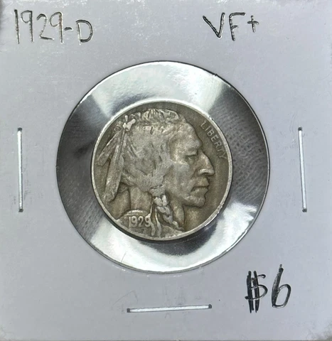 1929 D Buffalo Nickel Choice VF! Cover