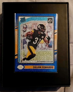 Fútbol americano novato Panini Donruss Optic Daijun Edwards 2024 brillo azul🏈 clasificación SSP - Imagen 1 de 2