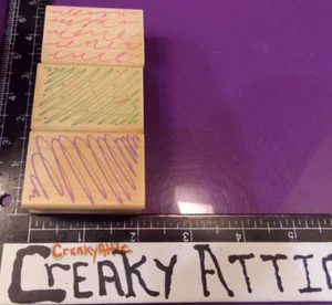 SCHRIFT SCRIBBLE LOOPS DAIGONAL 3 GUMMISTEMPEL HERO ARTS CREAKYATTIC - Bild 1 von 2