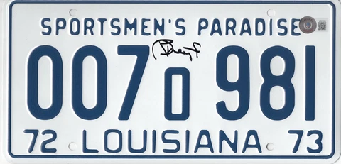 RICHARD DREYFUSS JAWS SIGNED LICENSE PLATE PROP AUTOGRAPH BECKETT BAS COA Cover