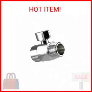 DANCO Shower Volume Control Shut-Off Valve, Chrome, 1.6 inch, 1-Pack (89171) - Picture 1 of 2