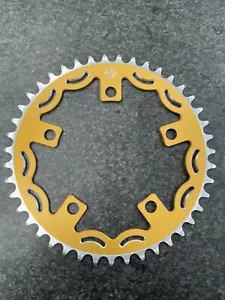 Catena Snap BMX Products Serie II 110mm 5 bulloni - Oro 43t - Foto 1 di 2