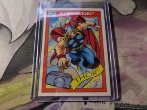 1990 Impel Marvel Universe Trading Card Series 1 Super Heroes - Thor Card #18 - Picture 1 of 2