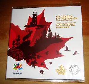 2017 My Canada, My Inspiration - RCM Sealed 5 Coin Set - Glow In The Dark Coin - Picture 1 of 3