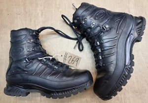 Meindl German Army SF Issue Black Leather GoreTex Combat Boots Size 7.5 UK #269 - Picture 1 of 5