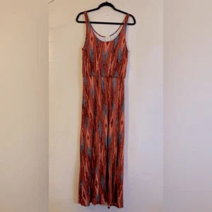 Maxi abito Ella Moss Boho Southwest Vibe foderato taglia grande splendido - Foto 1 di 10