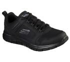 Mens Skechers Track   Knockhill Black Black Athletic Shoes