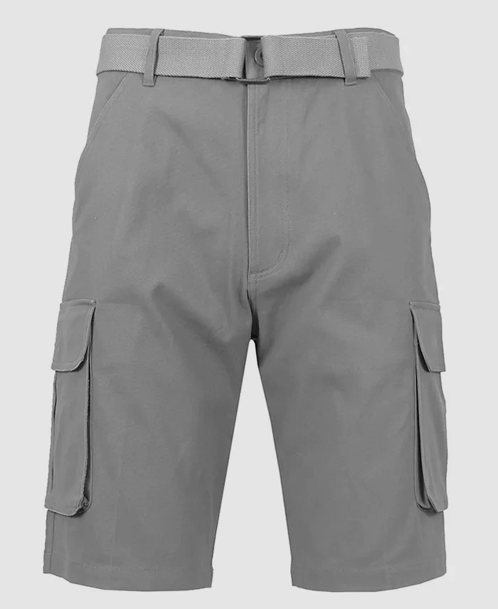 $36 Pantalones Cortos Wicked Stitch Para Hombre Gris Frontal Plano Bolsillos Carga Cinturón Talla 32 Foto 1 de 1