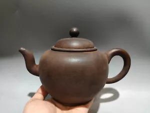 Exquisita tetera china de arcilla Yixing Zisha hecha a mano (圆珠壶 底款:万历丙申 时大彬制) - Imagen 1 de 9