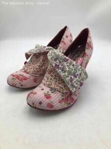 Irregular Choice Pink Floral Mutiny Stiletto Heels - Size Women's 8