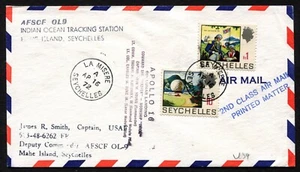 1972 Seychelles Indian Ocean Tracking System Apollo 16 Lunar Moon Landing Cover - Foto 1 di 2