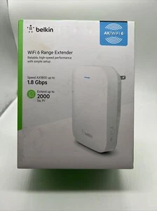 Belkin Dual Band IEEE 802.11ax1.80 Gbit/s Wireless Range Extender BRAND NEW! - Picture 1 of 5