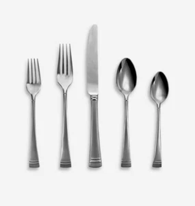 Lenox Federal Platinum Frosted 5-Piece Flatware Place Setting - Picture 1 of 2