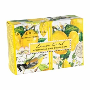 Michel Design Works Lemon Basil Shea Butter Soap Bar Fresh Lemon & Basil Scent - Picture 1 of 2