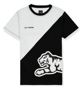 Le Tigre Men's Blackout Cut Tee T-Shirt - Black/White - Picture 1 of 2