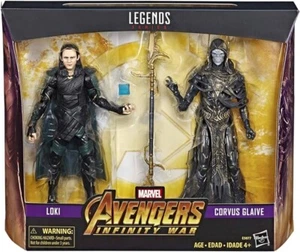 Figura de acción 2018 Marvel Legends Infinity War Loki & Corvus GLaive paquete de 2 nueva en caja - Imagen 1 de 20