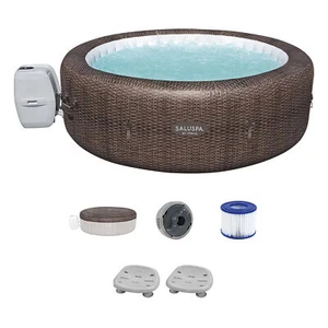 Bestway SaluSpa St Moritz Hot Tub + Bestway SaluSpa Underwater Non Slip Pool - Picture 1 of 12