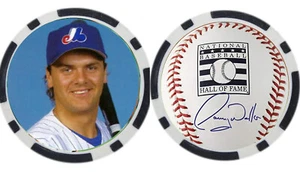 LARRY WALKER / MONTREAL EXPOS - MARCADOR DE PELOTA DE GOLF / FICHA DE PÓKER ***FIRMADO*** - Imagen 1 de 2