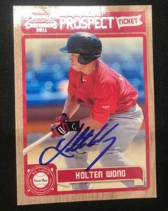 Kolten Wong St. Louis Cardinals Autografato FIRMATO 2011 PANINI Prospettive - Foto 1 di 1