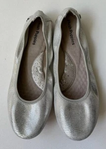 Hush Puppies flache Damen-Ballerinas metallic Schlangenmuster Leder Größe 9 M – W02 - Bild 1 von 10