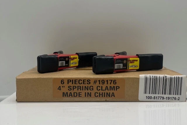 PONY 6'' 4'' Heavy Duty Metal Spring Clamps Set 10-piece 2-inch 1'' Jaw opening - Image 1 of 1