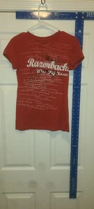 Arkansas Razorbacks Womens Short Sleeved Tee Shirt Size Medium - Picture 1 of 3